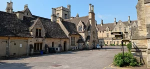 Courtyard of the historic Royal Agricultural University